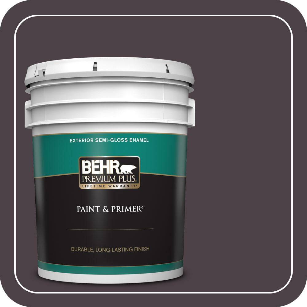 BEHR PREMIUM PLUS 5 gal. #BXC-09 Dark Burgundy Wine Semi