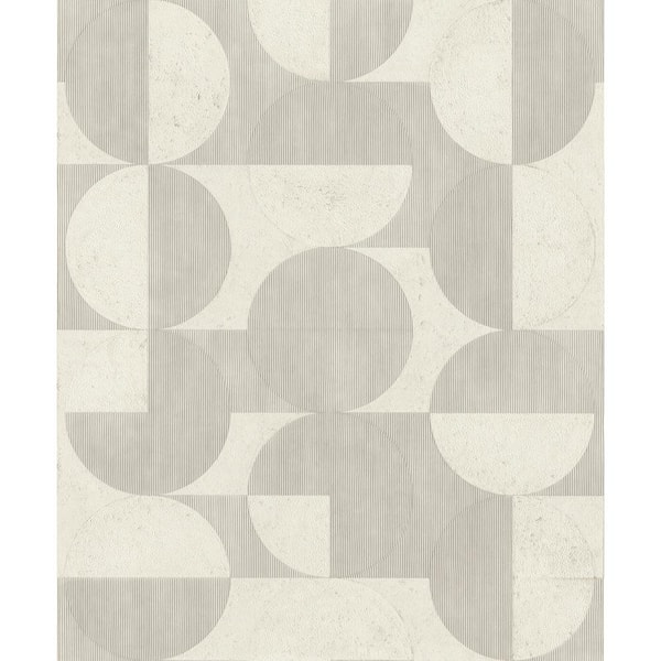Advantage Barcelo Light Grey Circles Textured Non-Pasted Non-Woven Wallpaper Sample