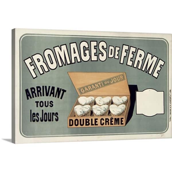 GreatBigCanvas "Fromages De Ferme" by Vintage Apple Collection Canvas Wall Art