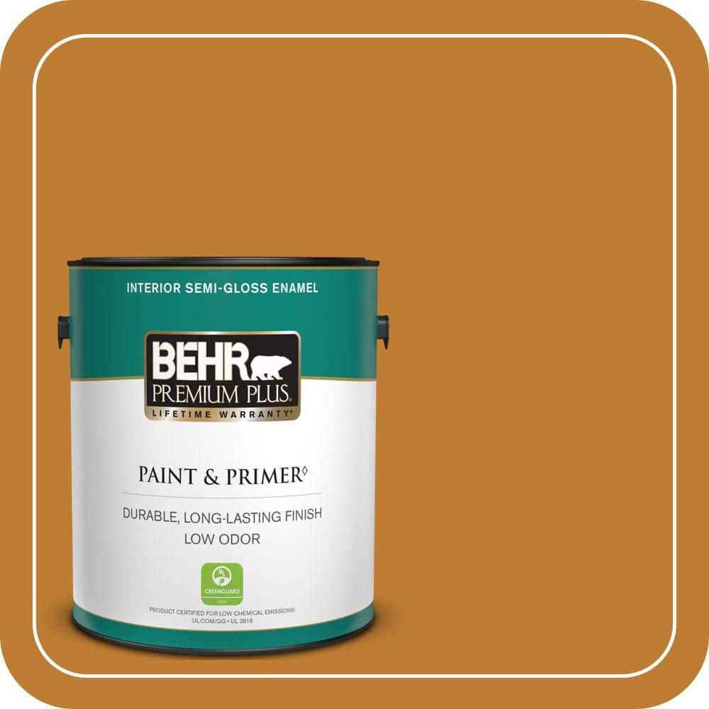 1 gal. #S-H-310 Autumn Fest Semi-Gloss Enamel Low Odor Interior Paint & Primer price history on PriceWatchPro