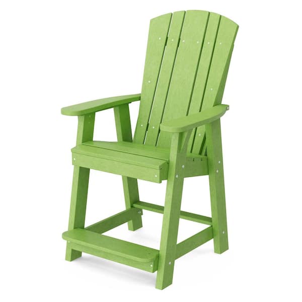 Wildridge Heritage Lime Green Plastic Outdoor Balcony Chair