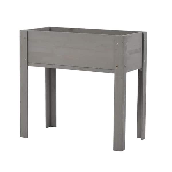 FIROMO 31 x 31 x 16 in. Raised Garden Bed Wood Planter Box with Legs Raised Bed