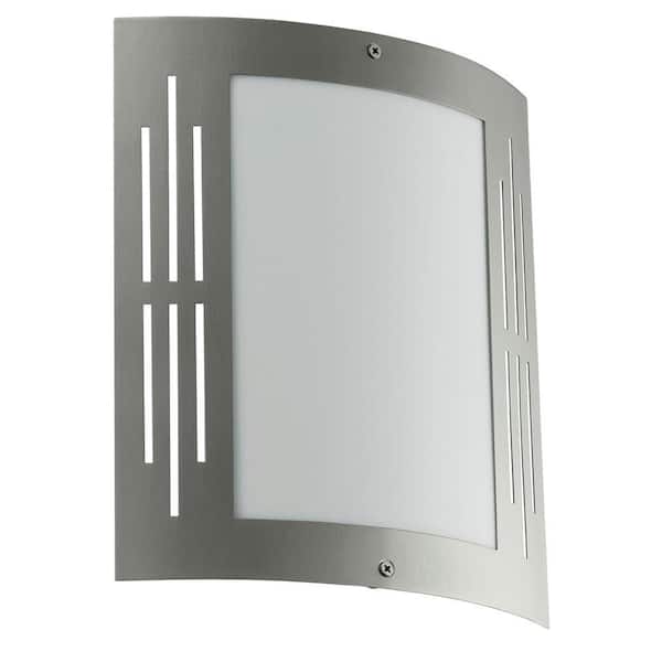 Eglo City Stainless Steel Outdoor Wall Lantern Sconce