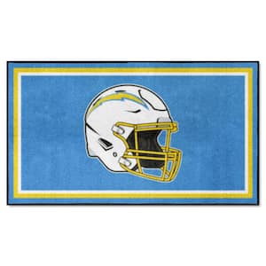 Los Angeles Chargers Blue 3 ft. x 5 ft. Plush Area Rug