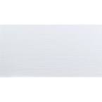Dymo White Stripe 12 in. x 24 in. Glossy Ceramic Wall Tile (16 sq. ft. / case)