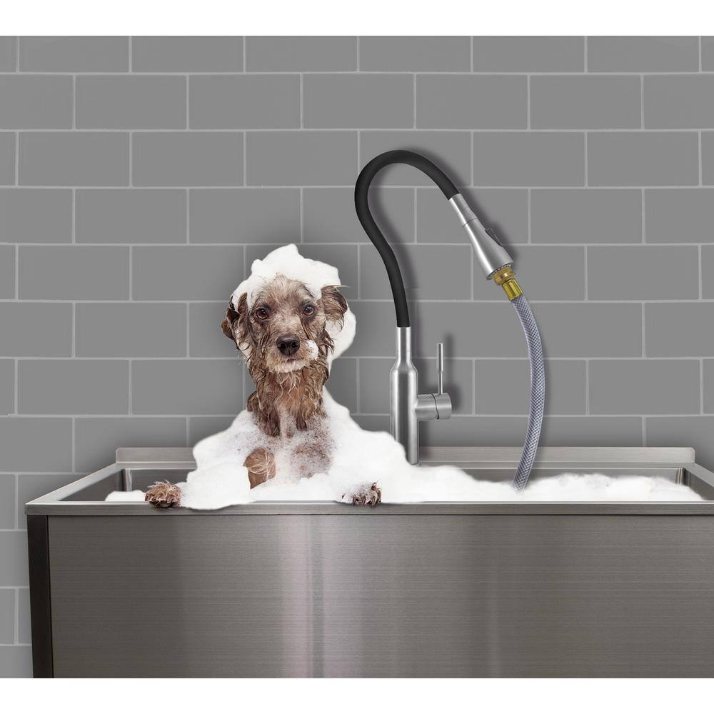 36'' Stainless Steel Freestanding Farmhouse Laundry Sink