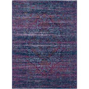 Demeter Dark Blue/Garnet 4 ft. x 6 ft. Indoor Area Rug