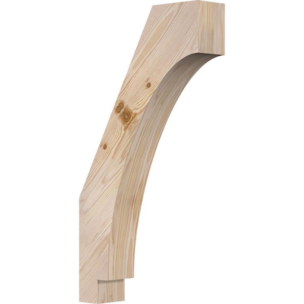 Ekena Millwork 3 1/2"W x 14"D x 26"H Imperial Smooth Knee Brace, Douglas Fir
