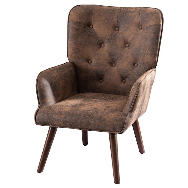 Karl home Brown Flannel Soft Bag Lounge Chair