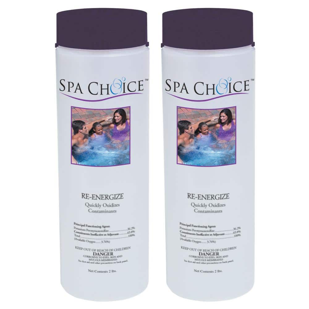 Spa Choice Spa and Hot Tub 2 lb. Re-Energize Non-Chlorine Shock (2-Pack)  472-3-3041-02