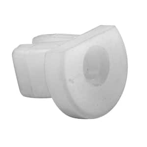 Guide Buttons, 1/4 in., Plastic, White