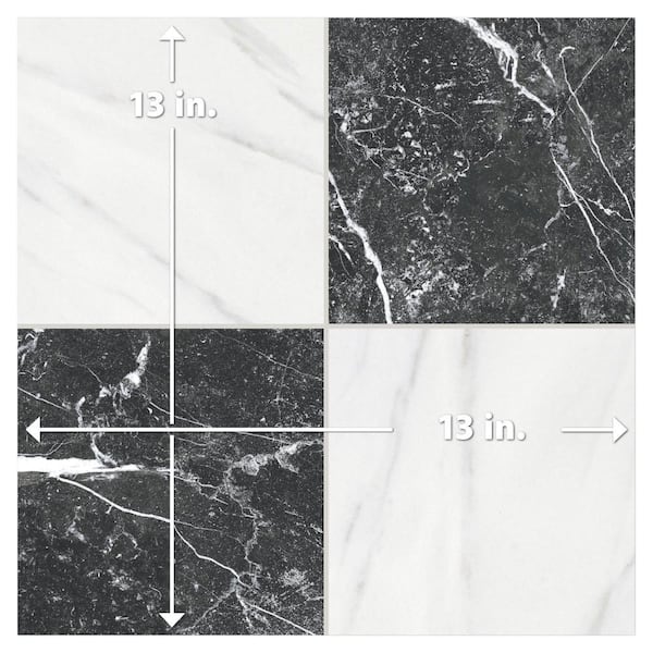 Merola Tile Merzoni Checker Ruzzini 13 in. x 13 in. Porcelain