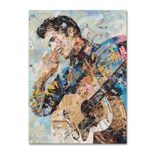 Trademark Fine Art 47 in. x 35 in. "All Shook Up" by Ines Kouidis Printed Canvas Wall Art