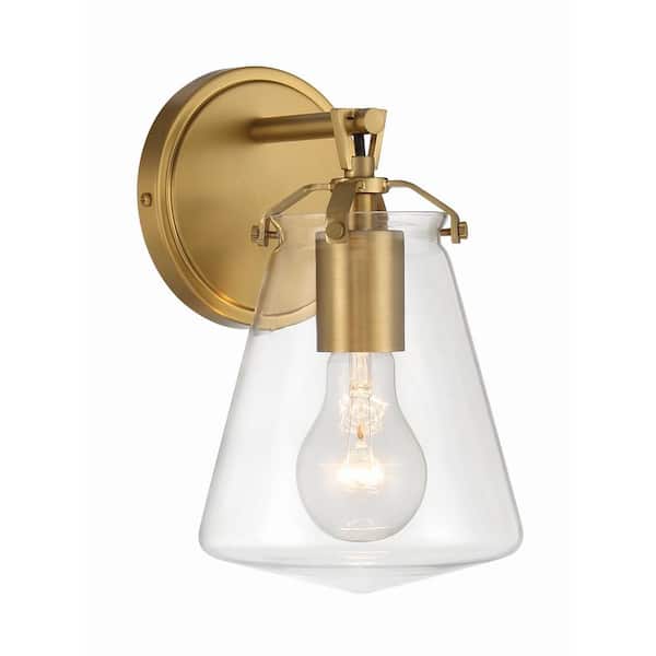 Crystorama Voss 1-light Luxe Gold Wall Sconce
