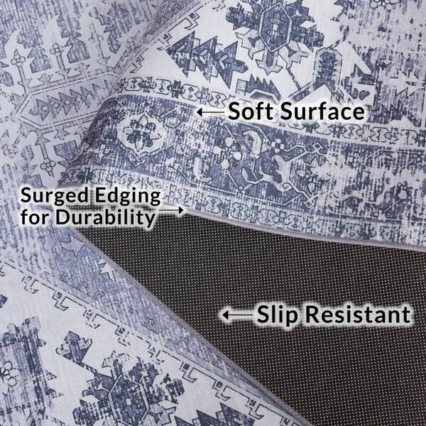 SAFAVIEH Tucson Gray 9 ft. x 9 ft. Machine Washable