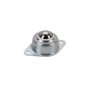 1/2 in. Silver Steel Roller Ball Caster with 30 lbs. Load Rating