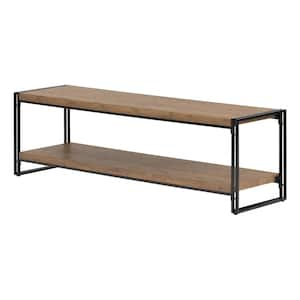 Gimetri 59 in. Rustic Bamboo Wood TV Stand 56 in.