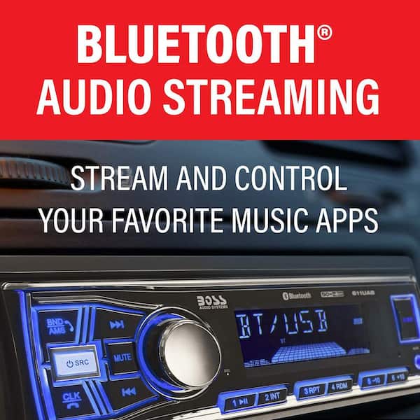 Car Stereo Radio 1 DIN Bluetooth, 6 Outputs | FM Radio, WMA MP3 Player |  USB, SD, AUX, APP Control
