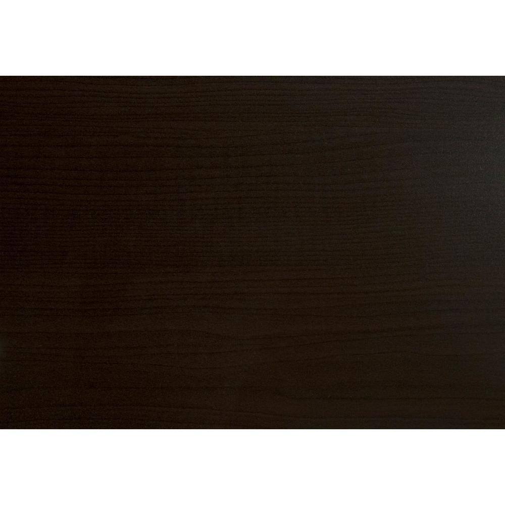 Cappuccino Particle Board and Metal Luxe Accent Table
