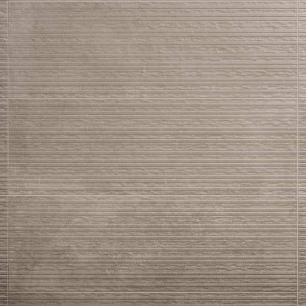 Urbane Cream Beige Deco 11.81 in. x 35.43 in. Matte Ceramic Wall Tile (14.52 sq. ft./Case)