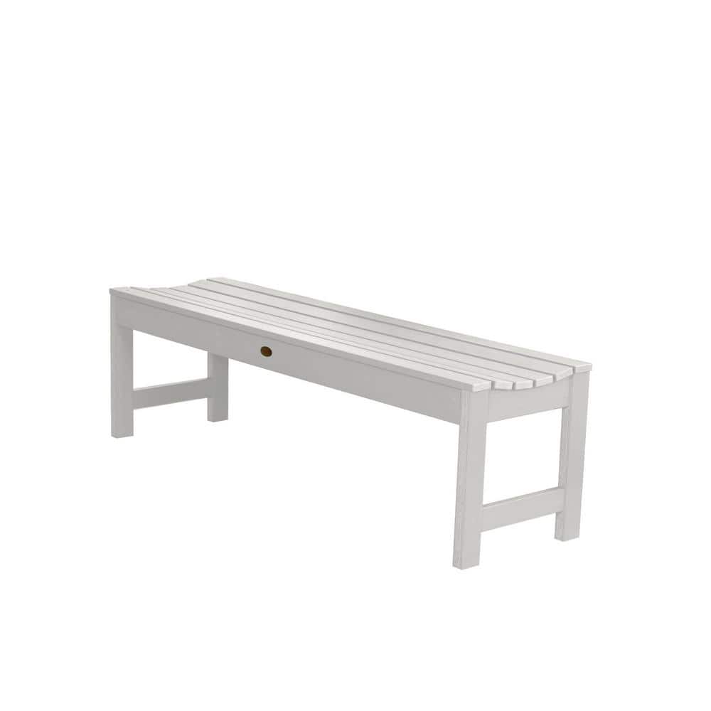 Lehigh Eco-Friendly 5ft White Backless Picnic Bench