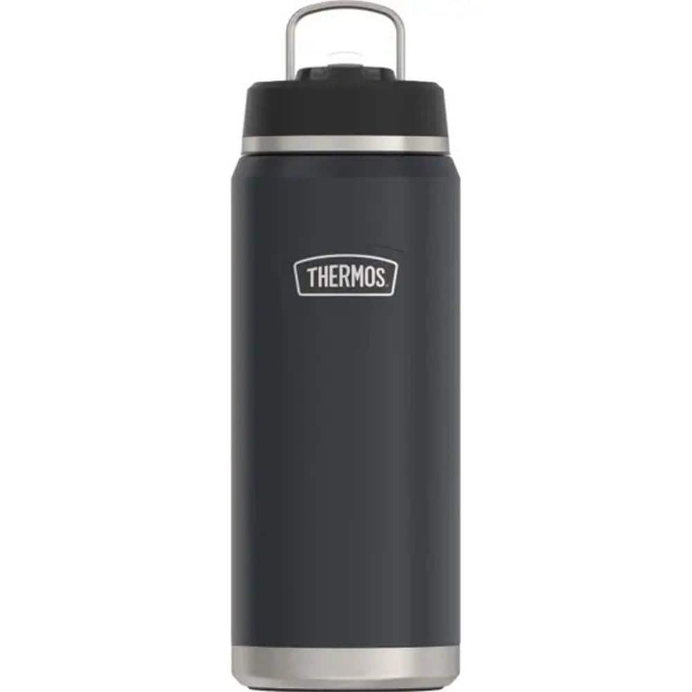 Thermos 40 oz. Granite Black Stainless Steel Water Bottle w