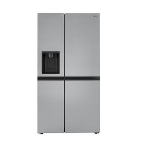 27 cu. ft. Side by Side Refrigerator w/ Door Cooling and Ice and Water Dispenser in PrintProof Stainless Steel