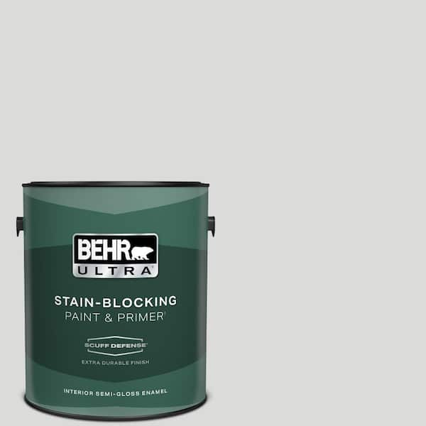 BEHR ULTRA 1 gal. #790E-1 Subtle Touch Extra Durable Semi-Gloss Enamel Interior Paint & Primer