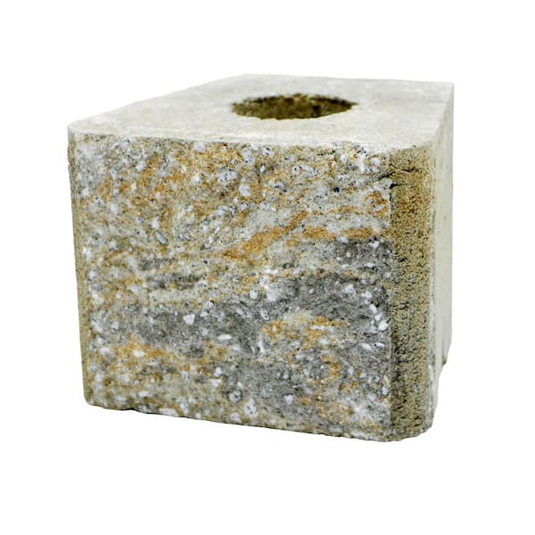Pavestone RockWall Medium 6 in. x 7.75 in. x 7 in. Yukon Concrete Retaining Wall Block