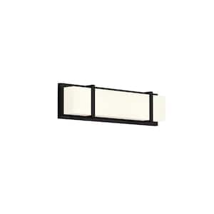 Alberni 20-in 1 Light 22-Watt Black Integrated LED Vanity Light