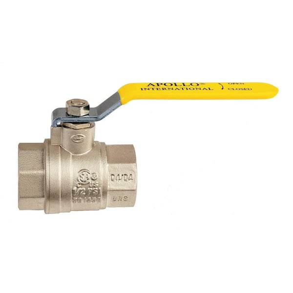 Apollo 1/2 in. Brass Ball Valve NPT Full-Port