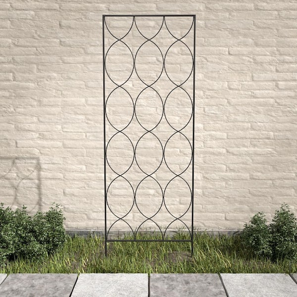 72 in. Glory Trellis in Black