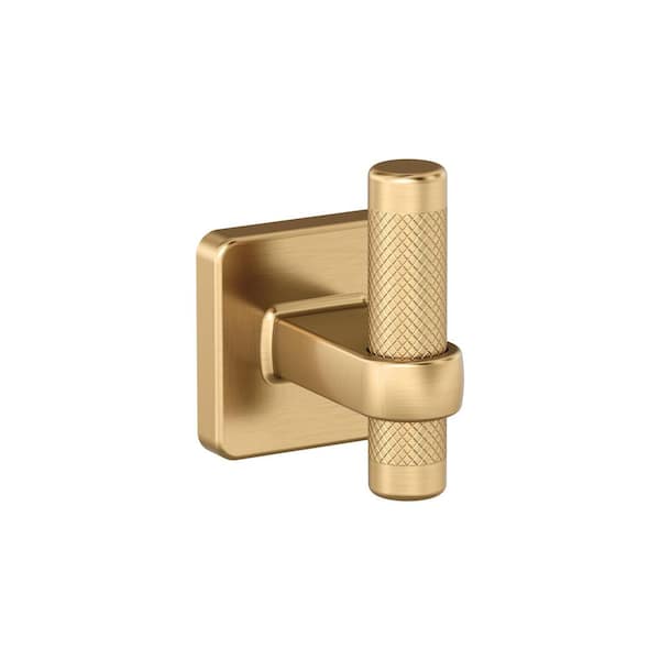 Bronx Knob Single Robe Hook in Champagne Bronze