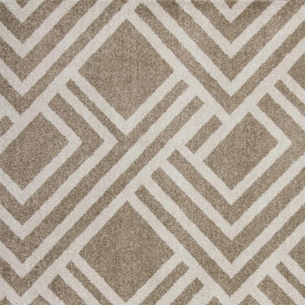 Charlie 5 X 8 ft. Beige Geometric Indoor/Outdoor Area Rug