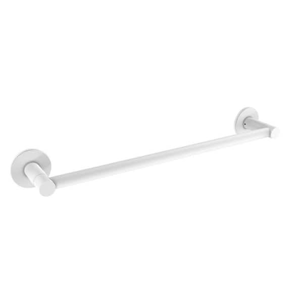 Allied Brass Fresno Collection 18 in. Towel Bar in Matte White