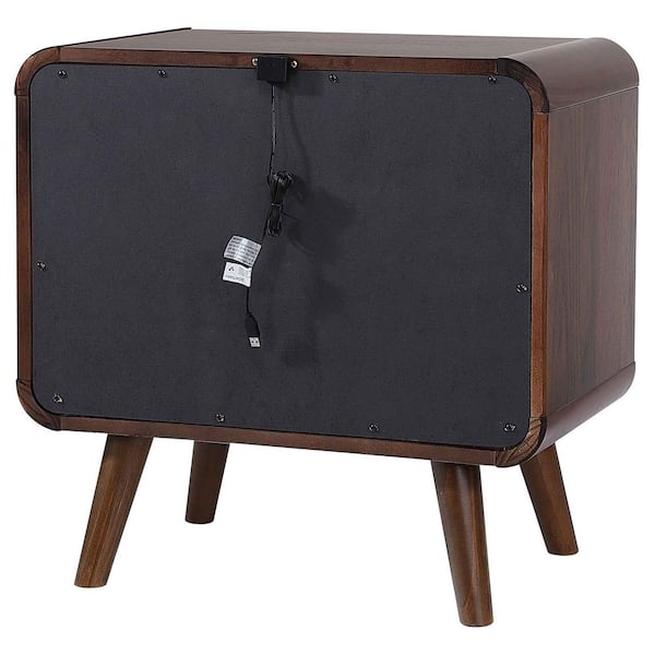 Coaster Robyn 2-Drawer Nightstand Dark Walnut 205132 - The Home Depot