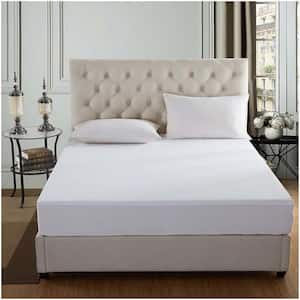 RayStar 39 in. x 75 in. x 12 in. Twin Size Comfort Waterproof Mattress Protector Cover White