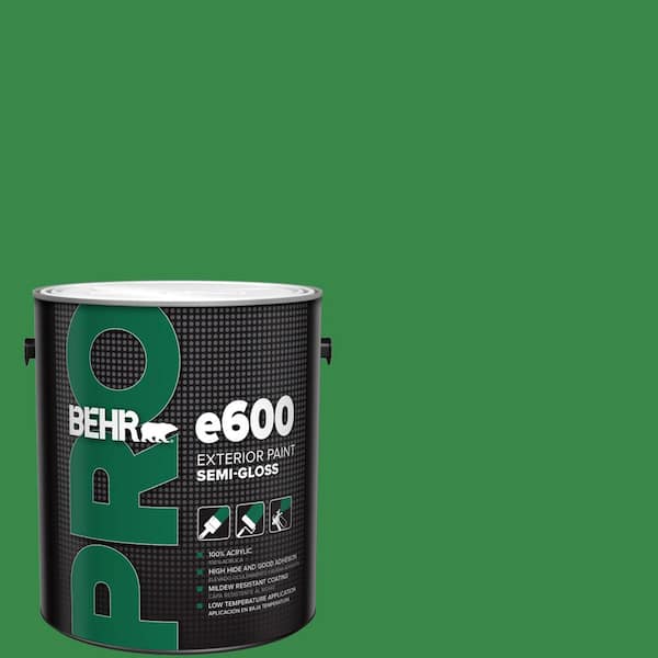 BEHR PRO 1 gal. #P400-7 Paradise of Greenery Semi-Gloss Exterior Paint