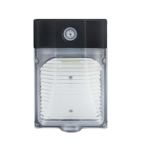 WYZM 100-Watt Equivalent Integrated LED Black Dusk to Dawn with Photocell, Outdoor LED Wall Pack Light, 4000 Lumens, 5000K