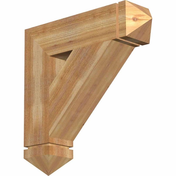 Ekena Millwork 6 in. x 26 in. x 26 in. Western Red Cedar Traditional Arts and Crafts Rough Sawn