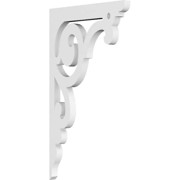 Ekena Millwork 5/8 in. W X 13 in. H X 7 1/2 in. D PVC Hurley Bracket
