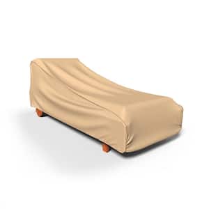 Sedona Large Tan Outdoor Patio Chaise Lounge Cover