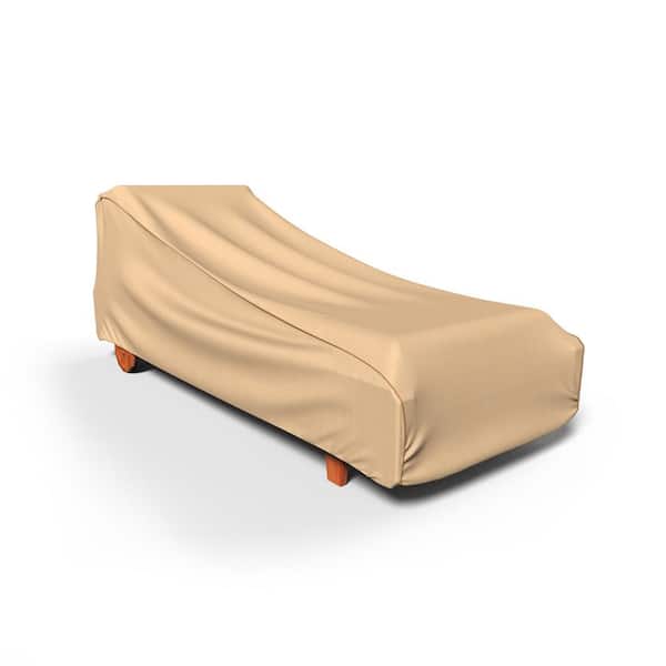 Budge Sedona Large Tan Outdoor Patio Chaise Lounge Cover