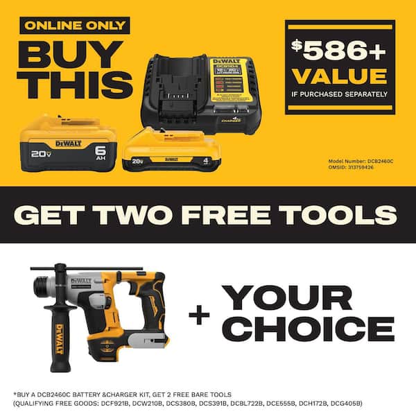 ATOMIC 20V MAX Cordless Brushless Ultra-Compact 5/8 in. SDS Plus Hammer Drill (Tool Only)