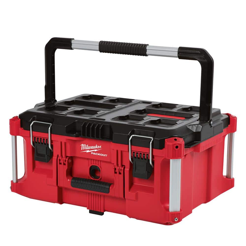 100 lb Milwaukee PACKOUT Modular Tool Box 22 in Capacity Impact Proof 