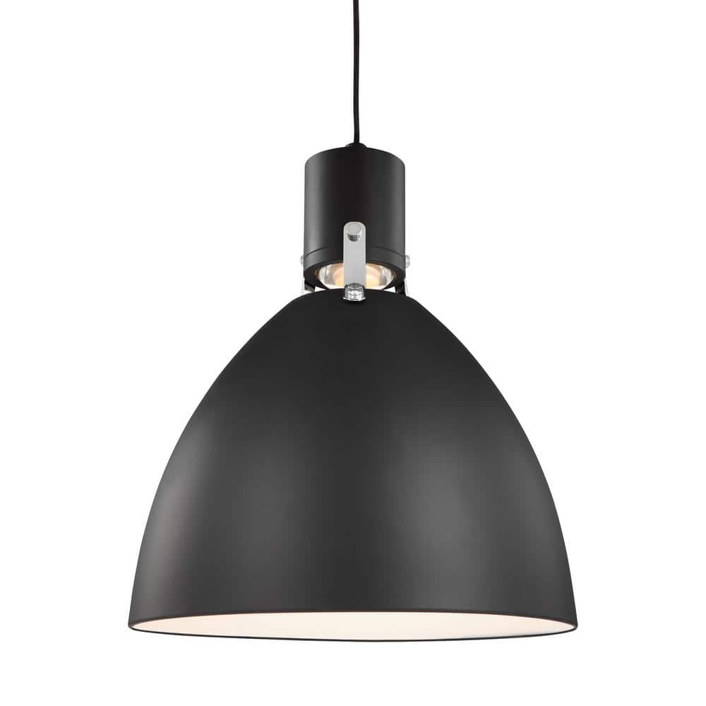 Brynne 14-Watt Matte Black Integrated LED Hanging Pendant price history on PriceWatchPro