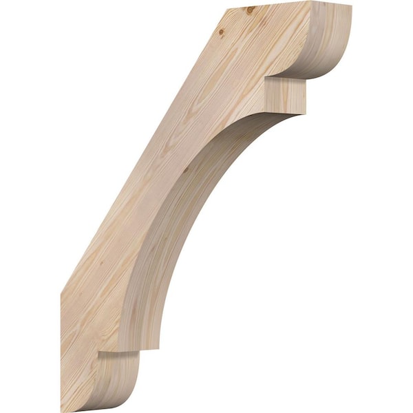 Ekena Millwork 5 1/2"W x 30"D x 36"H Olympic Smooth Knee Brace, Douglas Fir