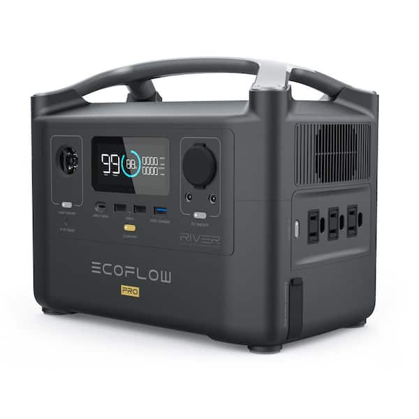EcoFlow 600W Output/1200W Peak Push-Button Start Battery Generator