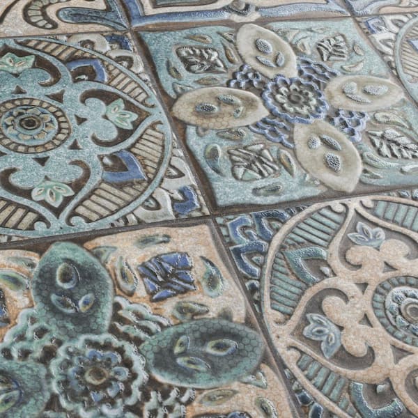 【tam❤︎】 Have a question about Merola Tile Milano Decor Daman Azul 7