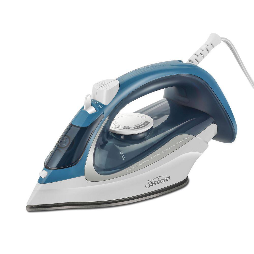 UPC 694501115655 product image for Sunbeam Digital Retractable Iron, White/Blue | upcitemdb.com